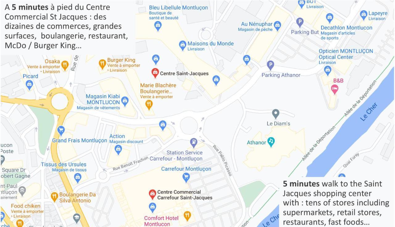 Le 44 - T2 Renove Moderne Et Confortable En Centre-Ville Montluçon Εξωτερικό φωτογραφία